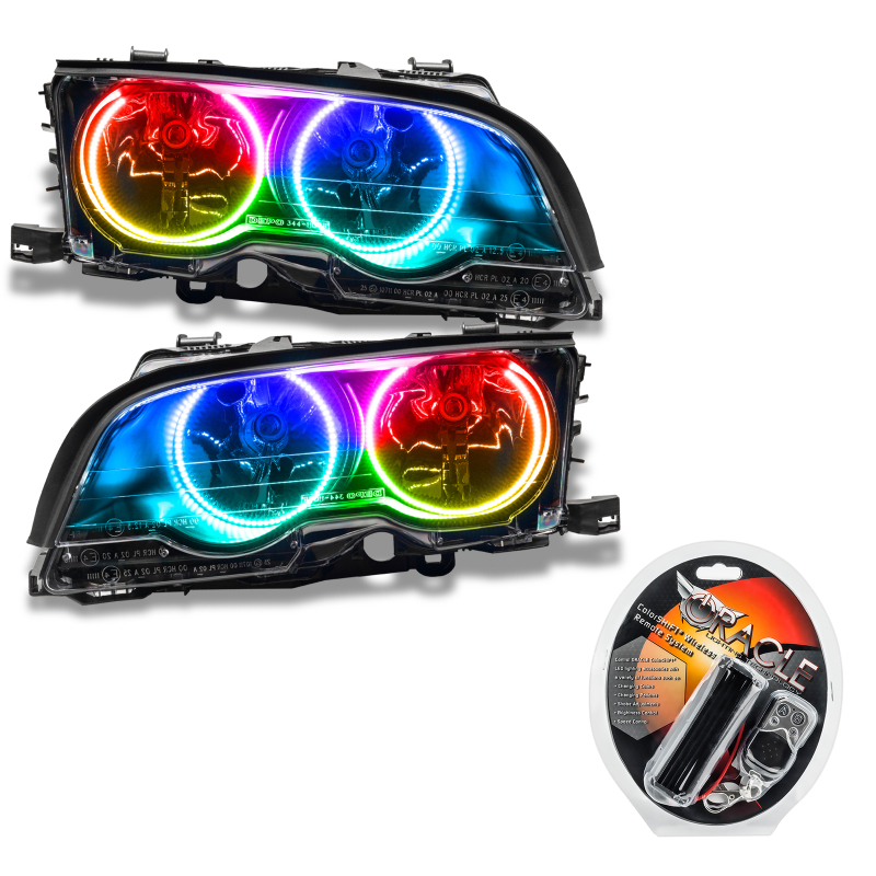 BMW 3 Series Headlight Assemblies - ORACLE Lighting - Halogen, ColorSHIFT - ColorSHIFT - `99-`01 BMW 3 Series Headlight Assemblies - ORACLE Lighting - Halogen, ColorSHIFT - ColorSHIFT - `99-`01